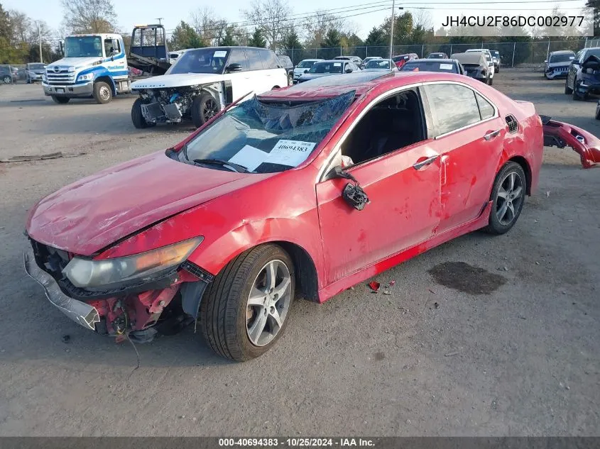 2013 Acura Tsx 2.4 VIN: JH4CU2F86DC002977 Lot: 40694383