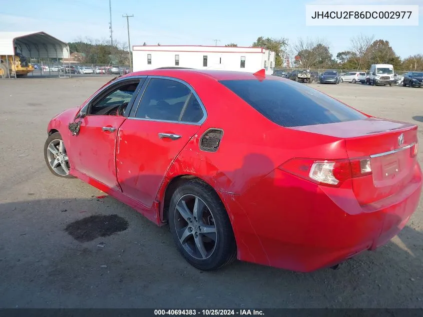 2013 Acura Tsx 2.4 VIN: JH4CU2F86DC002977 Lot: 40694383