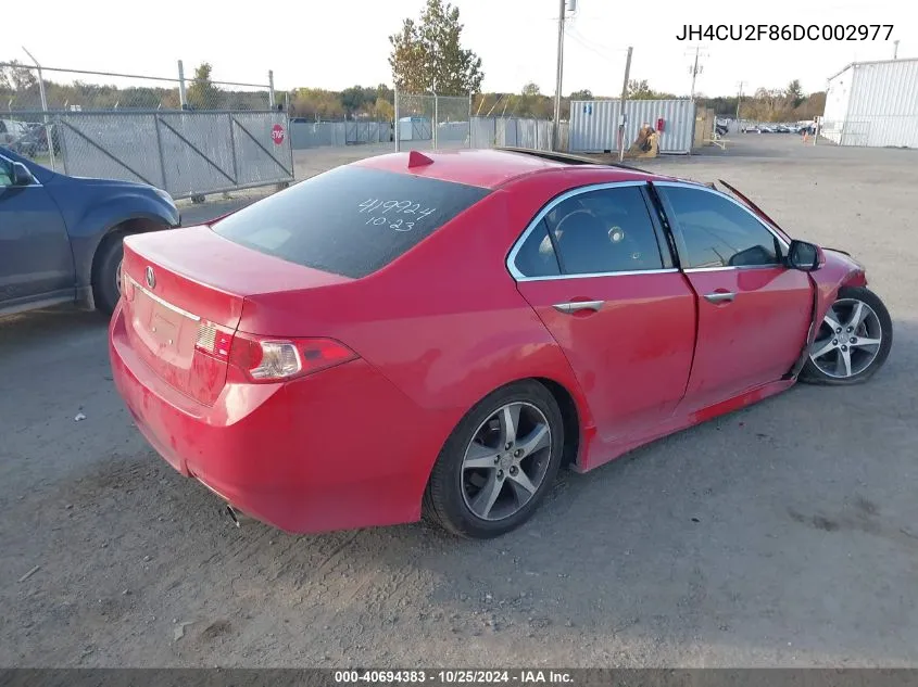 2013 Acura Tsx 2.4 VIN: JH4CU2F86DC002977 Lot: 40694383