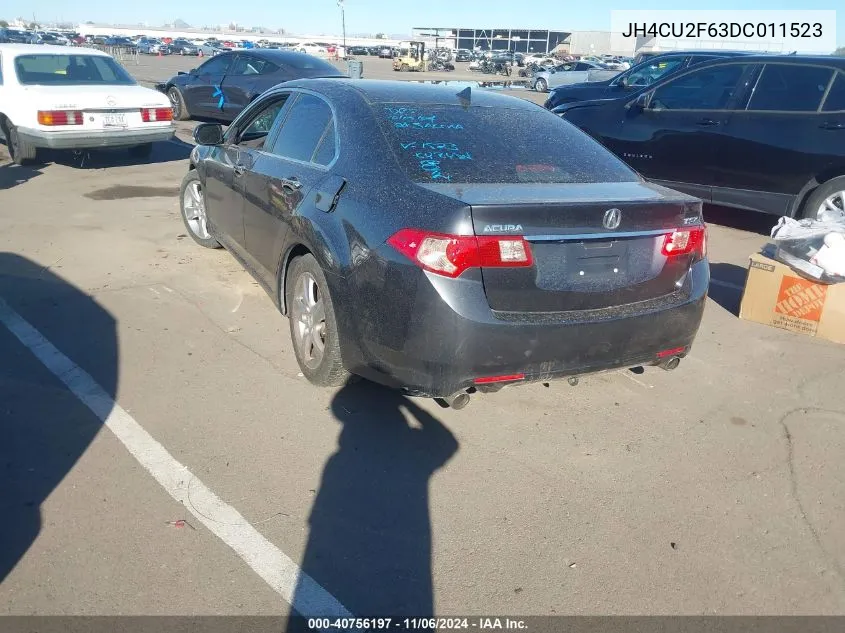 2013 Acura Tsx 2.4 VIN: JH4CU2F63DC011523 Lot: 40756197