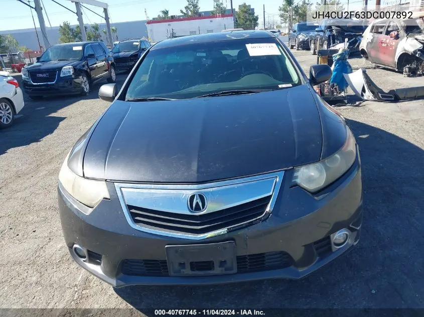 2013 Acura Tsx 2.4 VIN: JH4CU2F63DC007892 Lot: 40767745