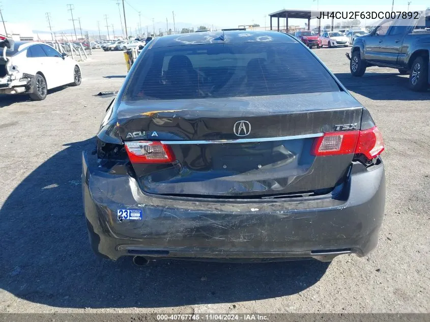 2013 Acura Tsx 2.4 VIN: JH4CU2F63DC007892 Lot: 40767745