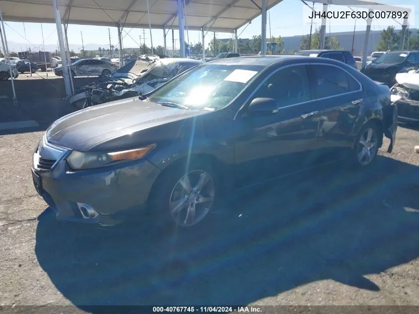 2013 Acura Tsx 2.4 VIN: JH4CU2F63DC007892 Lot: 40767745