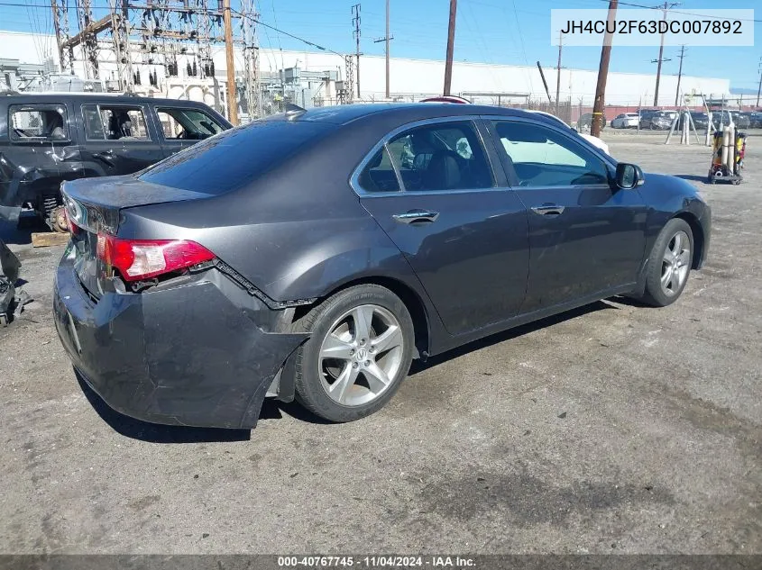 2013 Acura Tsx 2.4 VIN: JH4CU2F63DC007892 Lot: 40767745