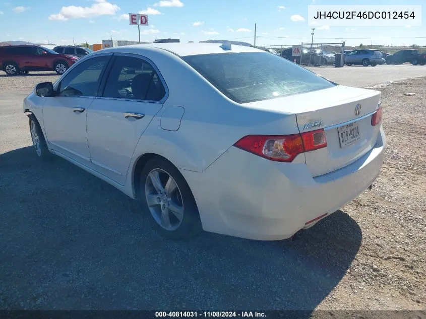 2013 Acura Tsx 2.4 VIN: JH4CU2F46DC012454 Lot: 40814031