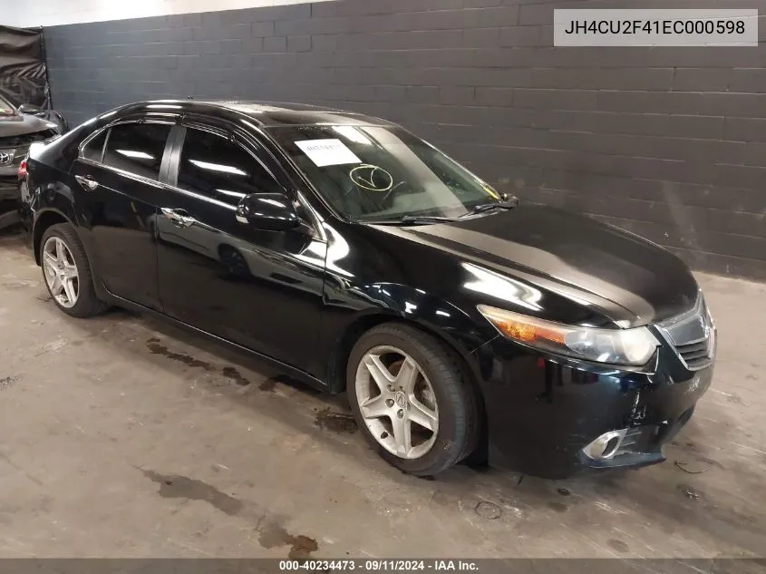 2014 Acura Tsx 2.4 VIN: JH4CU2F41EC000598 Lot: 40234473