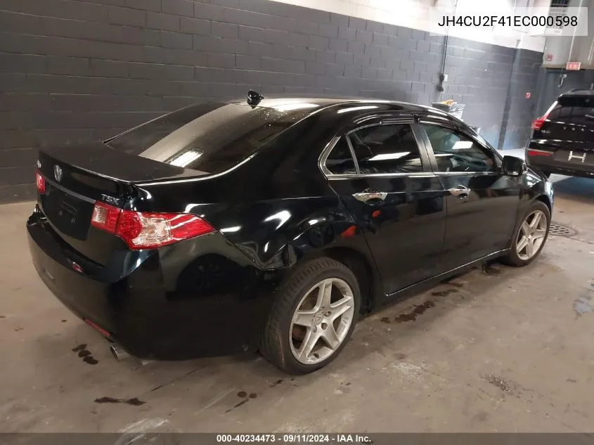 JH4CU2F41EC000598 2014 Acura Tsx 2.4