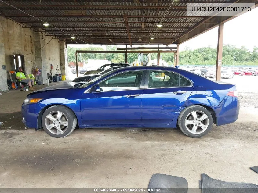 2014 Acura Tsx 2.4 VIN: JH4CU2F42EC001713 Lot: 40286862