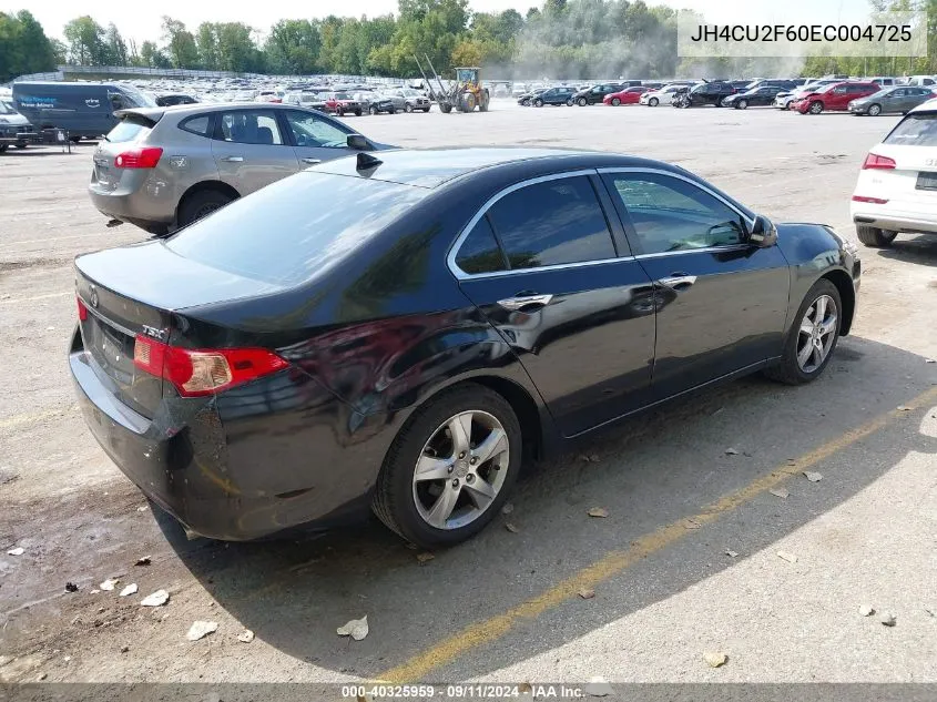 JH4CU2F60EC004725 2014 Acura Tsx 2.4