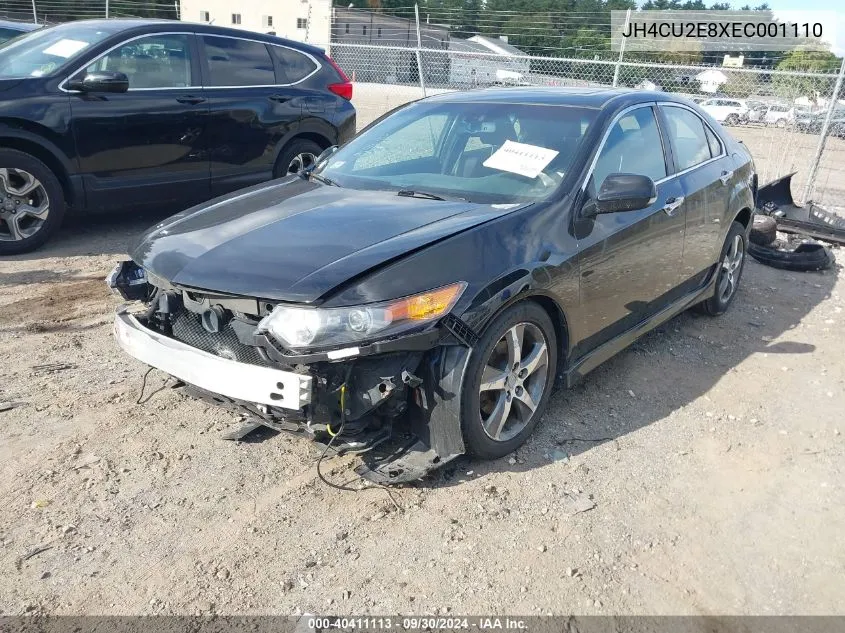 2014 Acura Tsx 2.4 VIN: JH4CU2E8XEC001110 Lot: 40411113