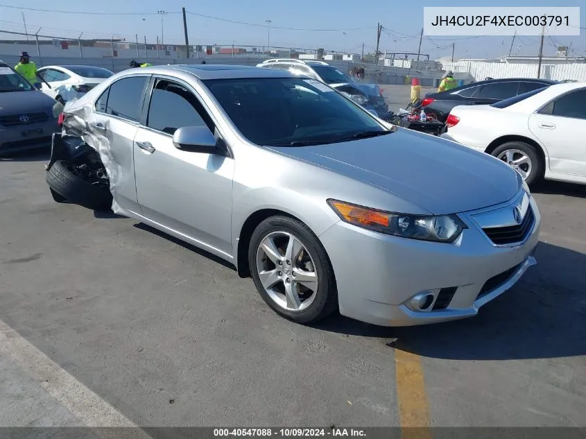 2014 Acura Tsx 2.4 VIN: JH4CU2F4XEC003791 Lot: 40547088