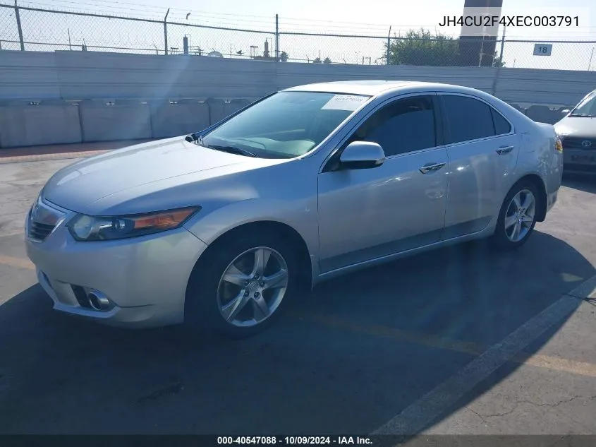 2014 Acura Tsx 2.4 VIN: JH4CU2F4XEC003791 Lot: 40547088