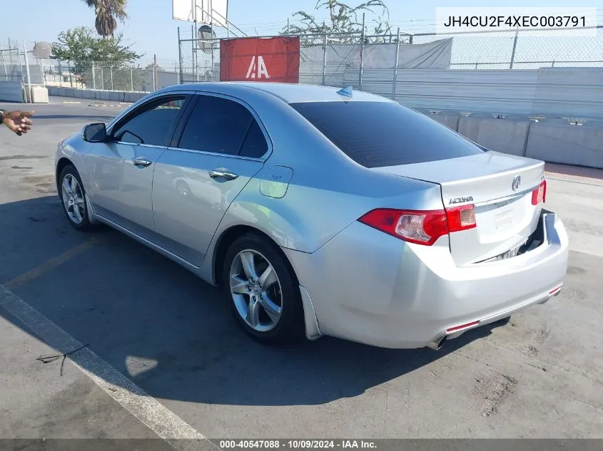 2014 Acura Tsx 2.4 VIN: JH4CU2F4XEC003791 Lot: 40547088