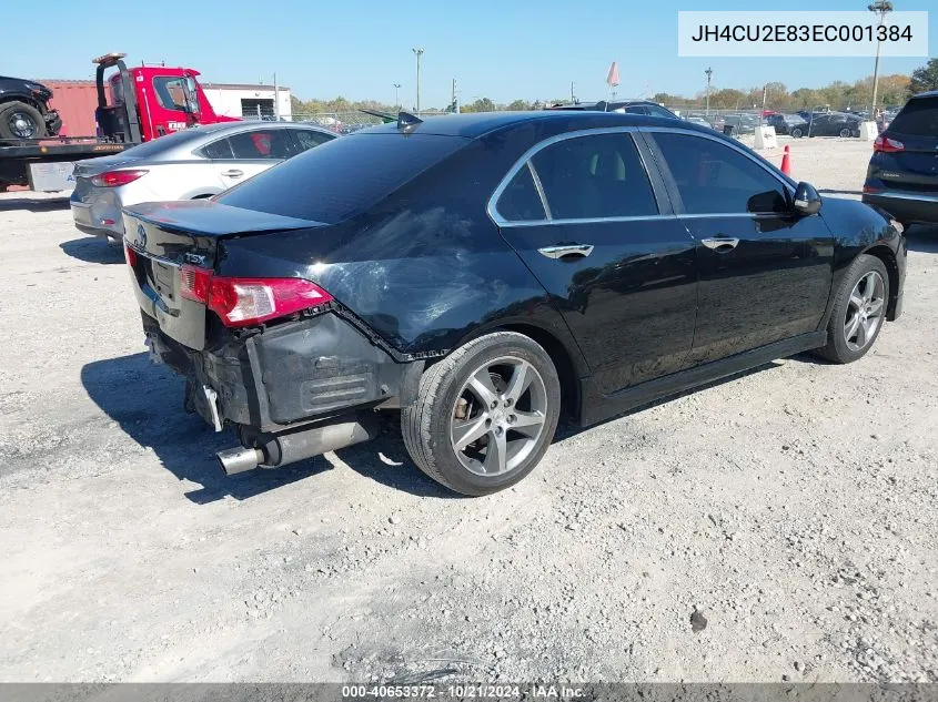 2014 Acura Tsx 2.4 VIN: JH4CU2E83EC001384 Lot: 40653372