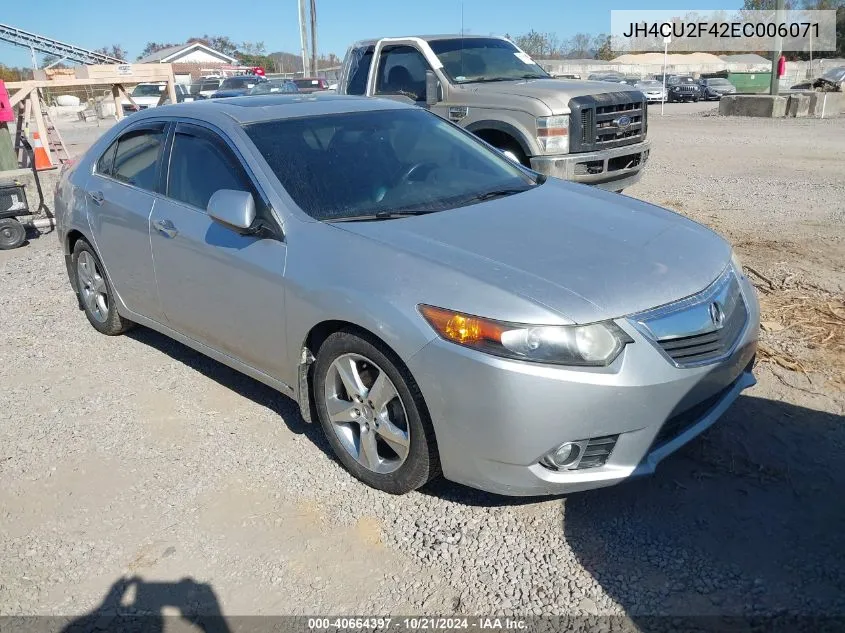 2014 Acura Tsx 2.4 VIN: JH4CU2F42EC006071 Lot: 40664397