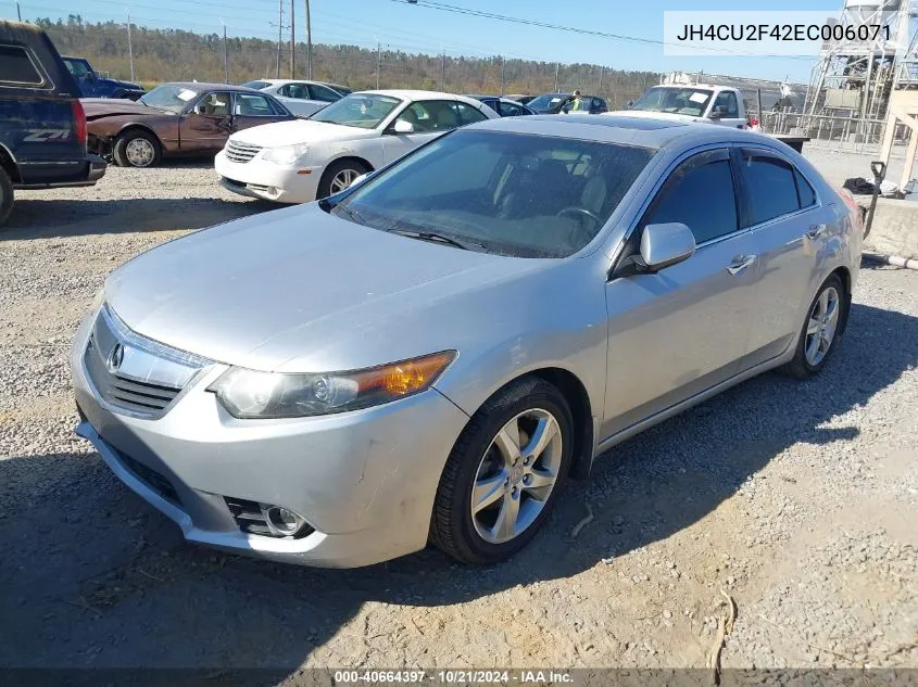 2014 Acura Tsx 2.4 VIN: JH4CU2F42EC006071 Lot: 40664397