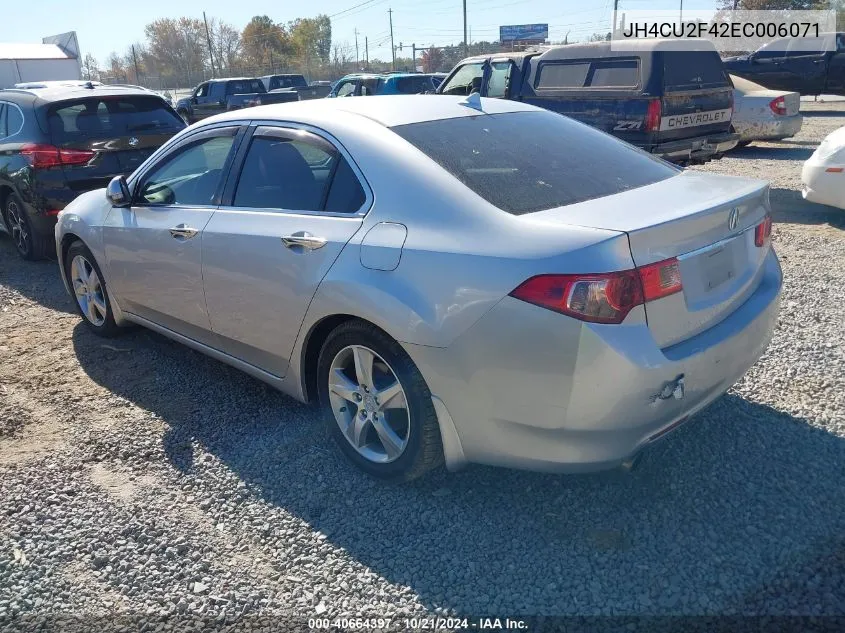 2014 Acura Tsx 2.4 VIN: JH4CU2F42EC006071 Lot: 40664397