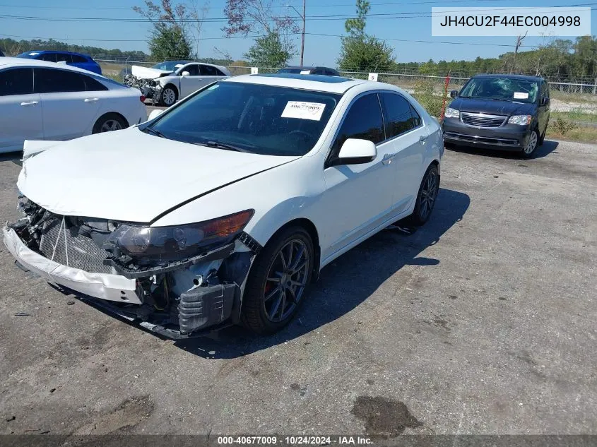 2014 Acura Tsx VIN: JH4CU2F44EC004998 Lot: 40677009