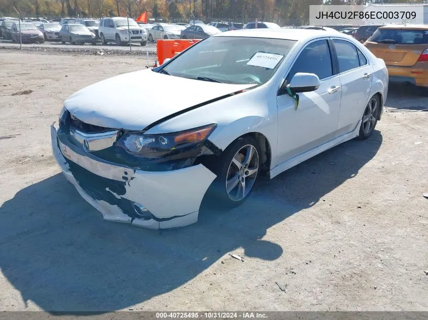 2014 Acura Tsx 2.4 VIN: JH4CU2F86EC003709 Lot: 40725495