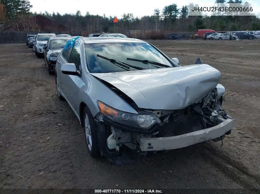 JH4CU2F43EC000666 2014 Acura Tsx