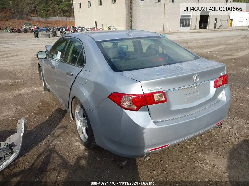 JH4CU2F43EC000666 2014 Acura Tsx