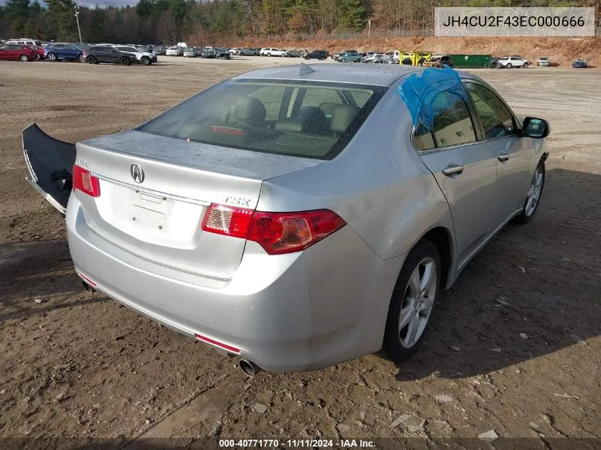 JH4CU2F43EC000666 2014 Acura Tsx