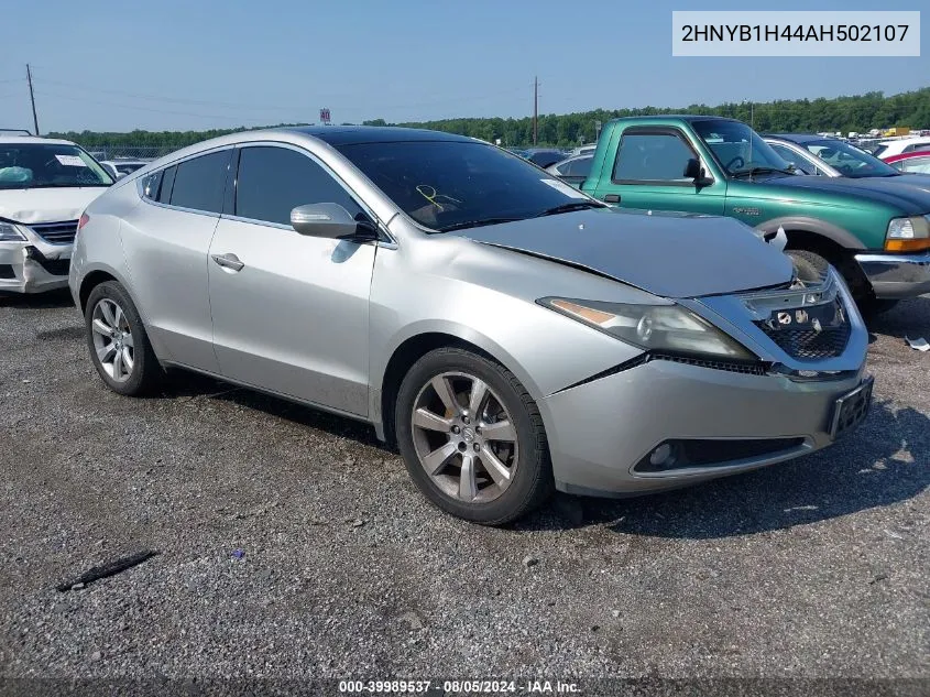 2010 Acura Zdx VIN: 2HNYB1H44AH502107 Lot: 39989537