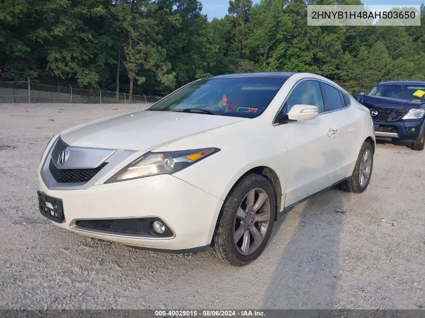 2010 Acura Zdx VIN: 2HNYB1H48AH503650 Lot: 40029015