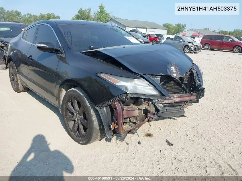 2010 Acura Zdx VIN: 2HNYB1H41AH503375 Lot: 40190591