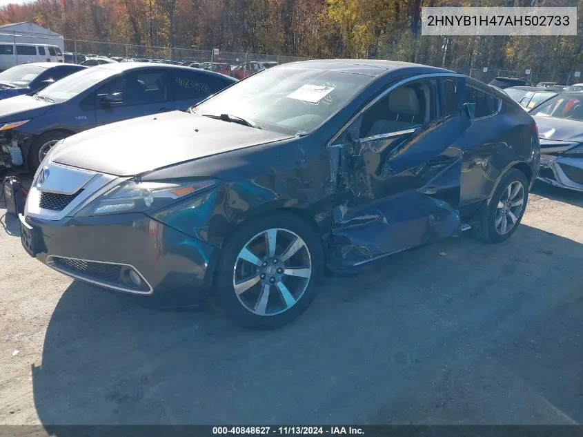 2010 Acura Zdx VIN: 2HNYB1H47AH502733 Lot: 40848627