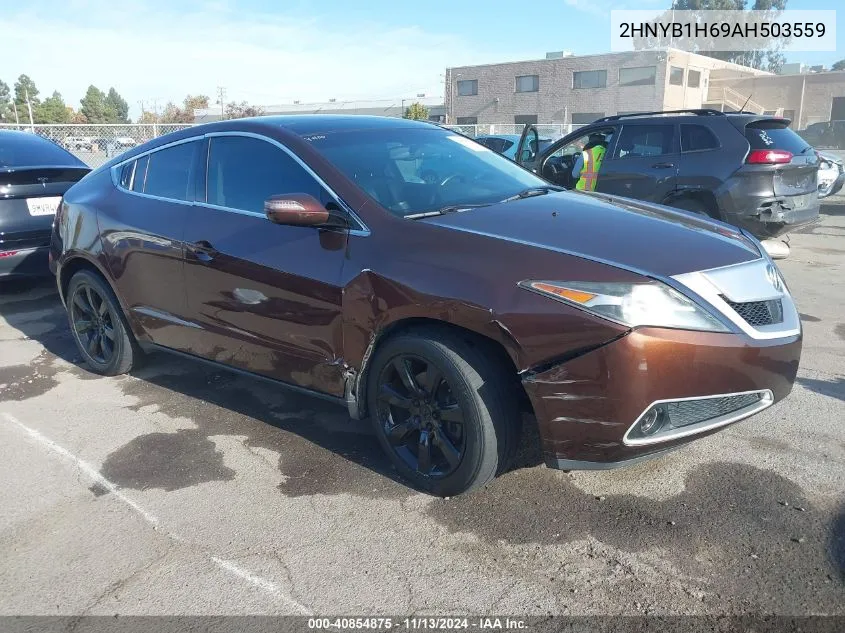 2010 Acura Zdx VIN: 2HNYB1H69AH503559 Lot: 40854875