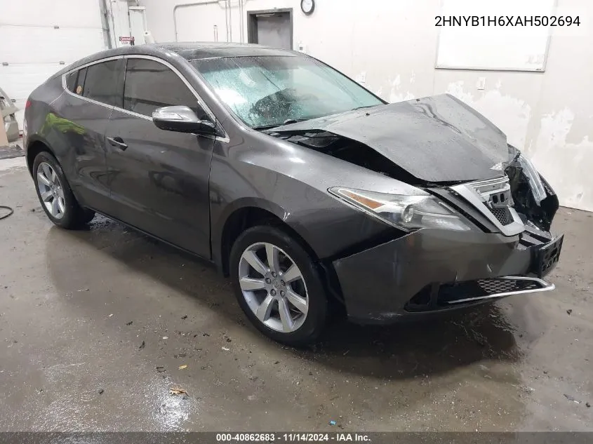 2010 Acura Zdx VIN: 2HNYB1H6XAH502694 Lot: 40862683