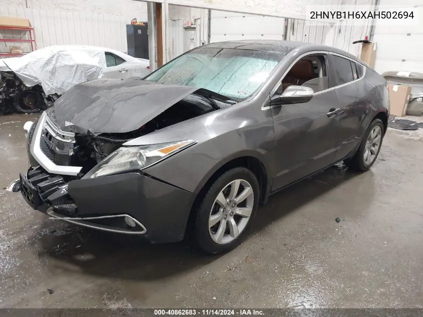 2010 Acura Zdx VIN: 2HNYB1H6XAH502694 Lot: 40862683