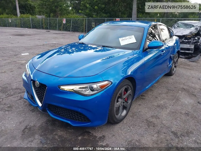 2017 Alfa Romeo Giulia Awd VIN: ZARFAEDN9H7558626 Lot: 40517767