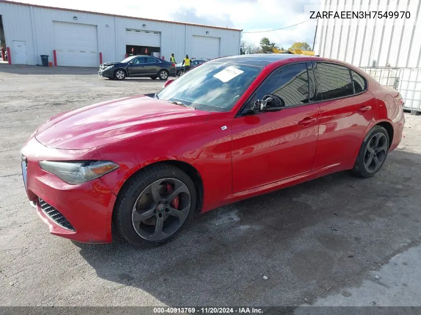 ZARFAEEN3H7549970 2017 Alfa Romeo Giulia Ti Awd