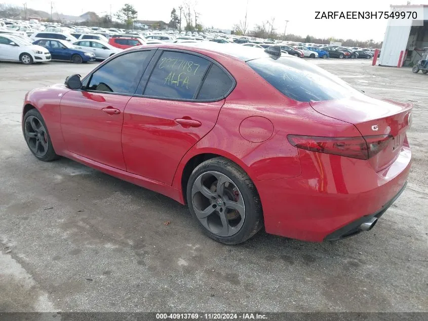 ZARFAEEN3H7549970 2017 Alfa Romeo Giulia Ti Awd