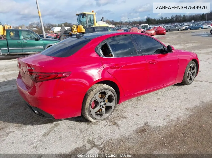 ZARFAEEN3H7549970 2017 Alfa Romeo Giulia Ti Awd