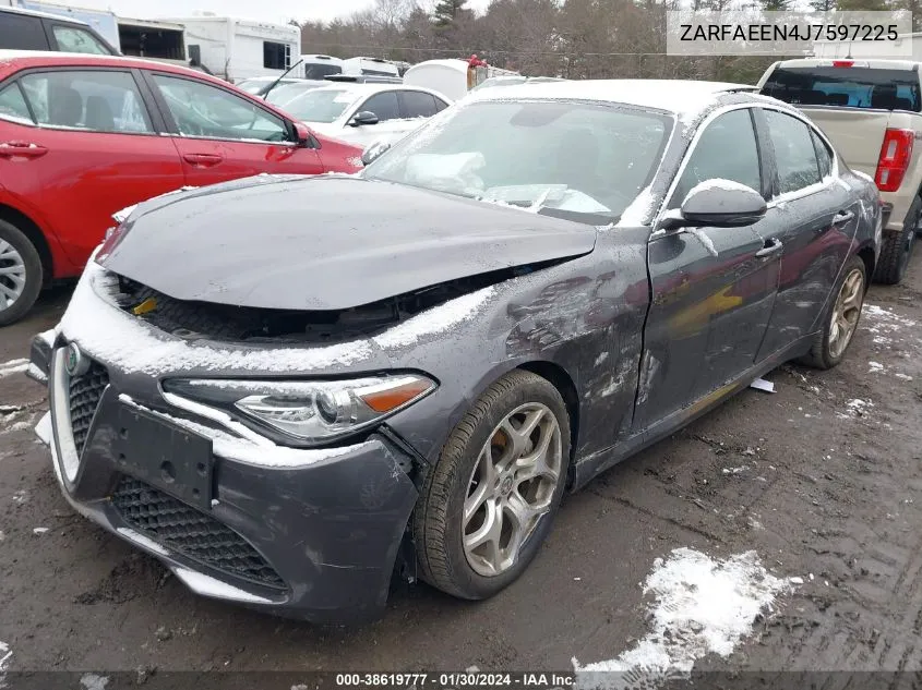 2018 Alfa Romeo Giulia Ti Awd VIN: ZARFAEEN4J7597225 Lot: 38619777