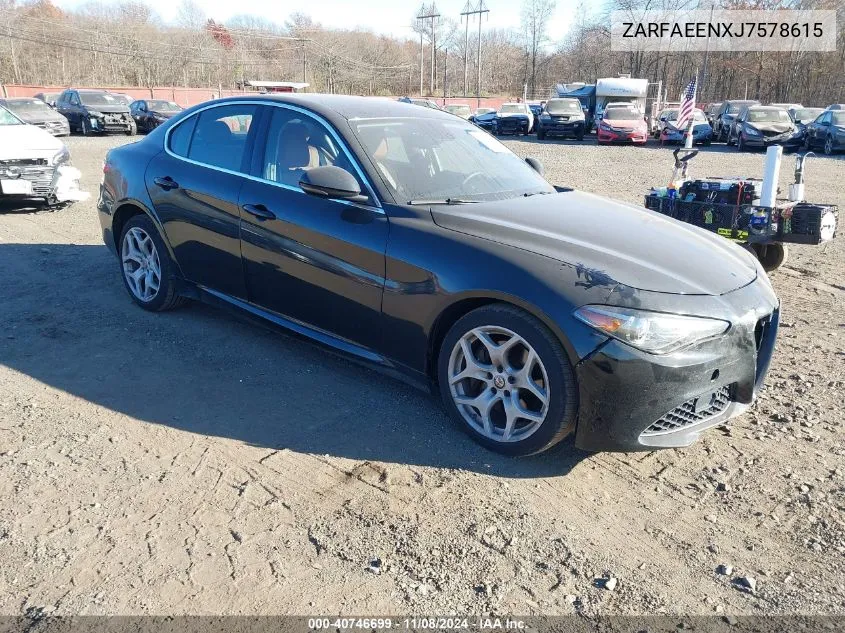 2018 Alfa Romeo Giulia Ti Awd VIN: ZARFAEENXJ7578615 Lot: 40746699