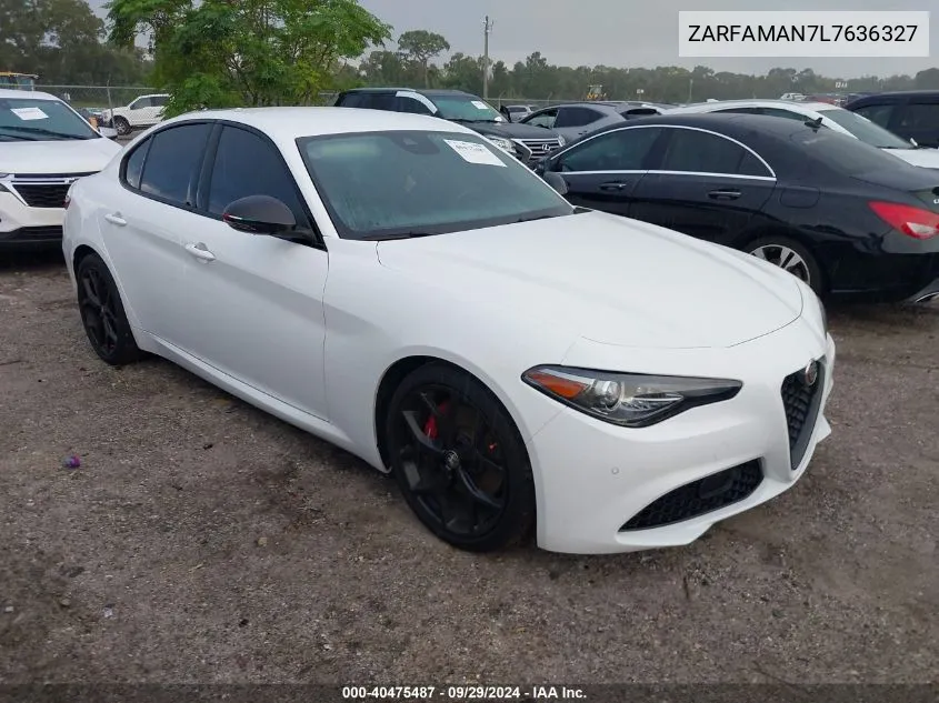 2020 Alfa Romeo Giulia Rwd VIN: ZARFAMAN7L7636327 Lot: 40475487