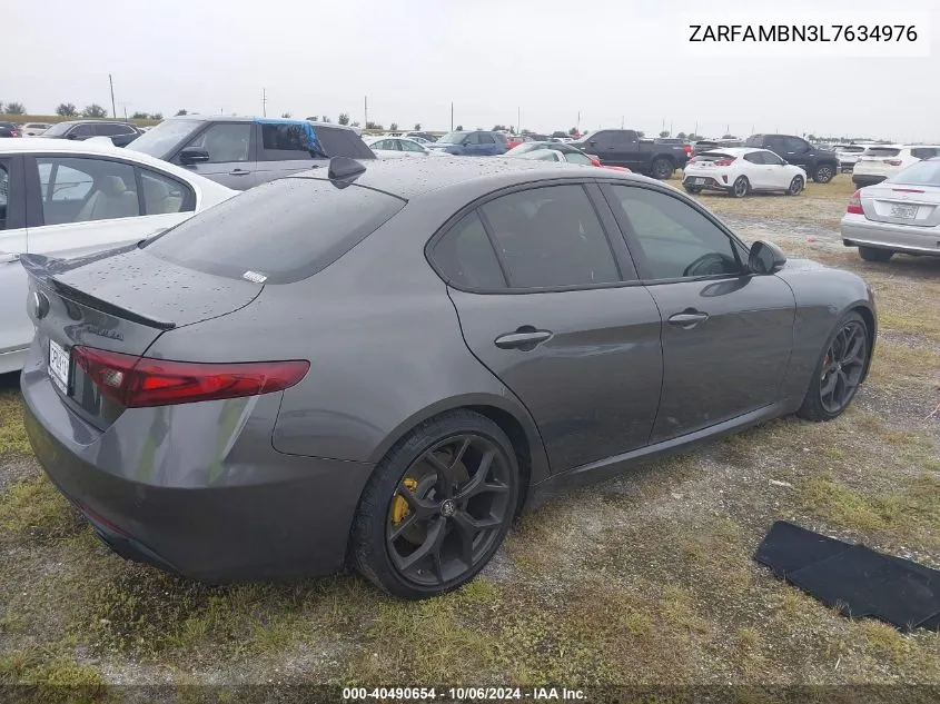 2020 Alfa Romeo Giulia Ti VIN: ZARFAMBN3L7634976 Lot: 40490654