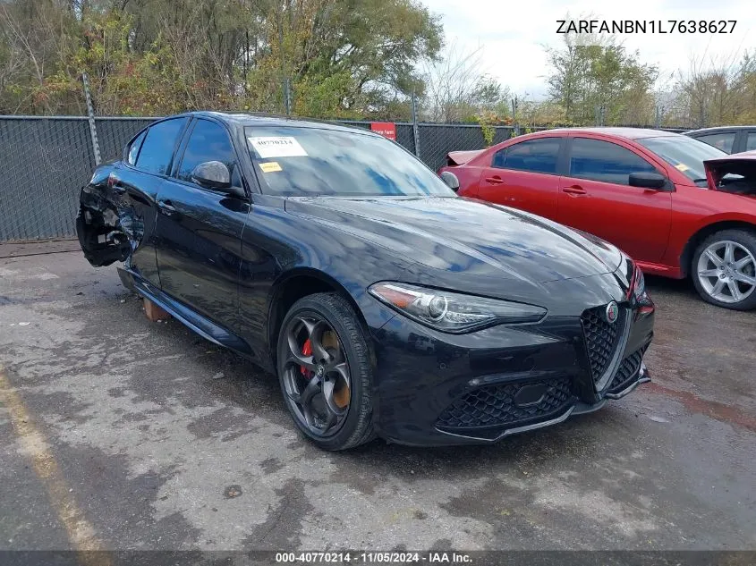 2020 Alfa Romeo Giulia Ti Sport Carbon Awd VIN: ZARFANBN1L7638627 Lot: 40770214