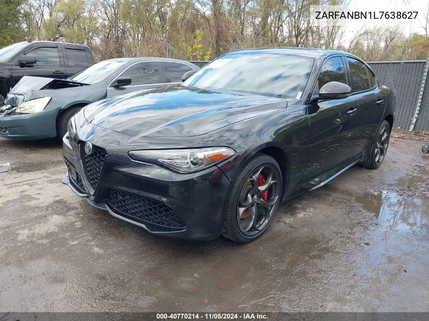 2020 Alfa Romeo Giulia Ti Sport Carbon Awd VIN: ZARFANBN1L7638627 Lot: 40770214