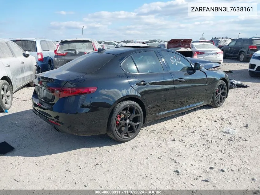 2020 Alfa Romeo Giulia Ti Awd VIN: ZARFANBN3L7638161 Lot: 40808911