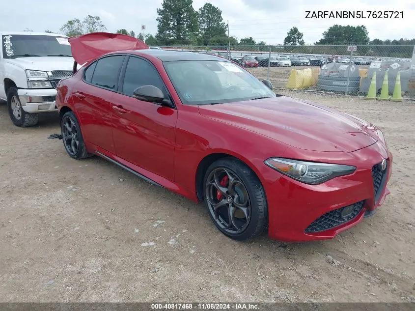 2020 Alfa Romeo Giulia Ti Sport Carbon Awd VIN: ZARFANBN5L7625721 Lot: 40817468