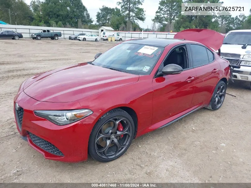 2020 Alfa Romeo Giulia Ti Sport Carbon Awd VIN: ZARFANBN5L7625721 Lot: 40817468