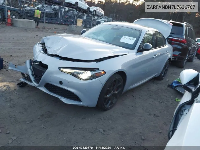 2020 Alfa Romeo Giulia Ti Awd VIN: ZARFANBN7L7636767 Lot: 40820870