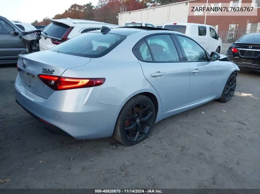 2020 Alfa Romeo Giulia Ti Awd VIN: ZARFANBN7L7636767 Lot: 40820870