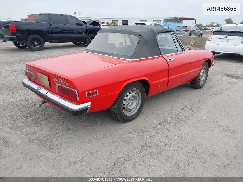 1971 Alfa Romeo Spider VIN: AR1486366 Lot: 40781659