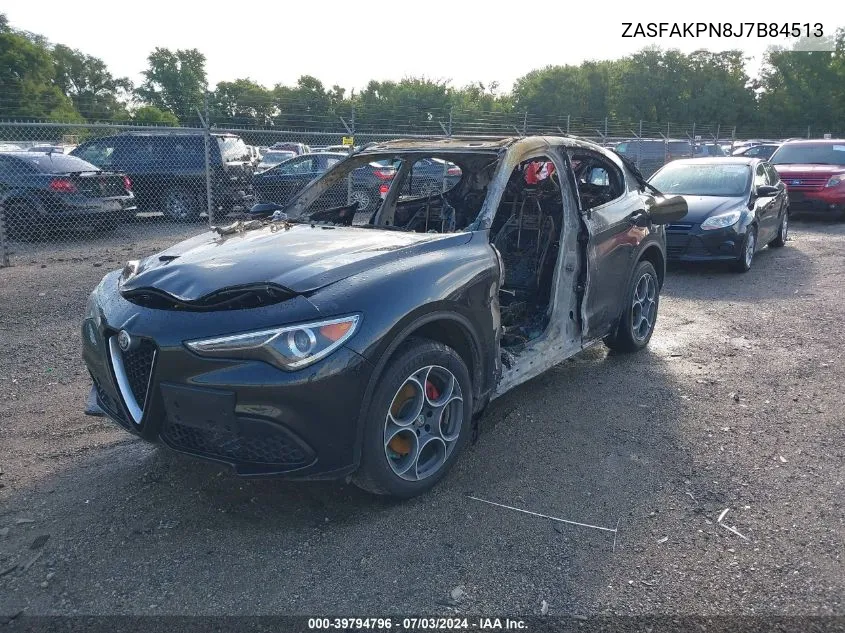 2018 Alfa Romeo Stelvio Sport Awd VIN: ZASFAKPN8J7B84513 Lot: 39794796